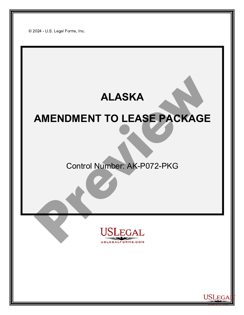 page 0 Amendment of Lease Package preview