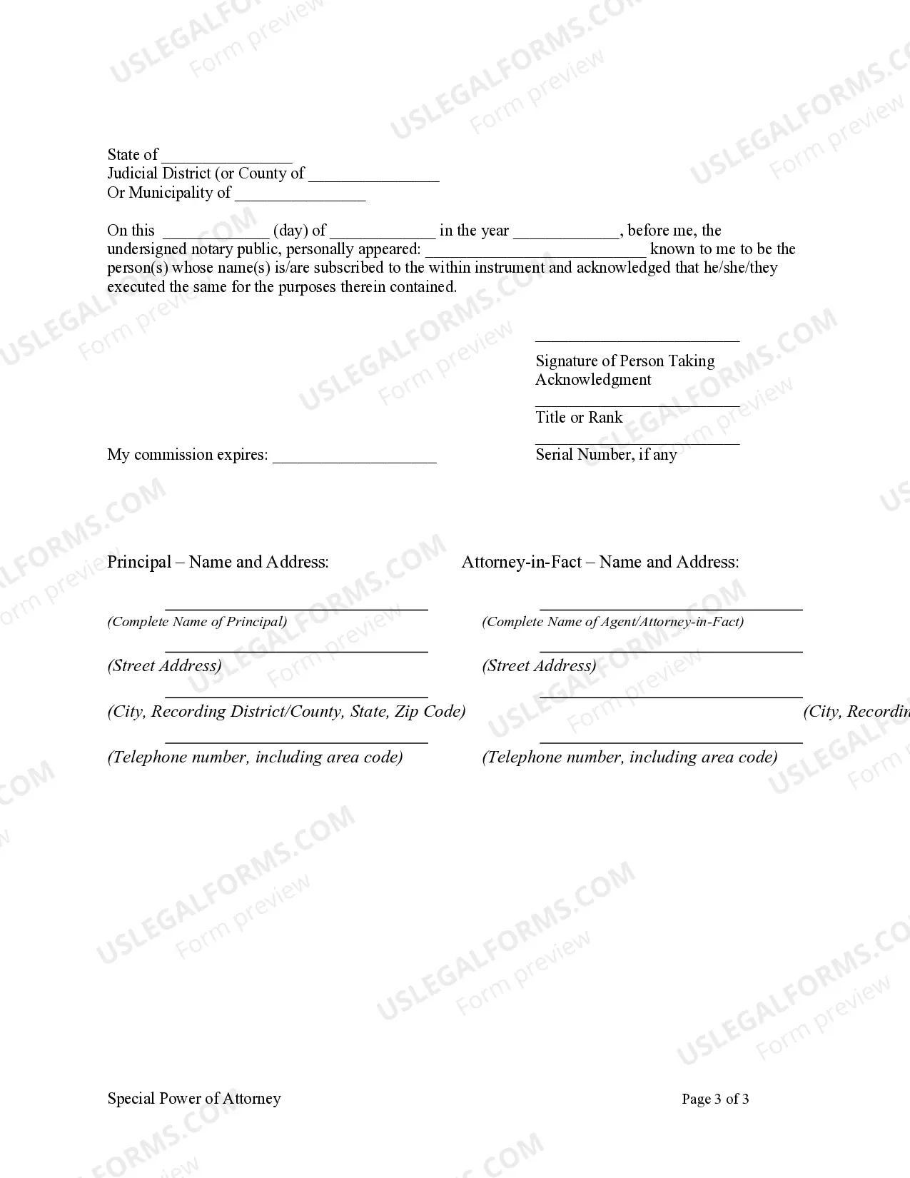 Preview Special or Limited Power of Attorney for Real Estate Sales Transaction By Seller