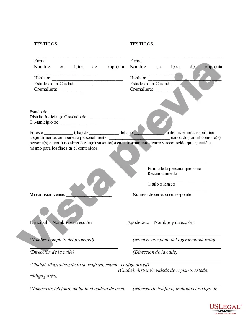 Preview Poder notarial limitado en el que se especifican poderes con ejemplos de poderes incluidos