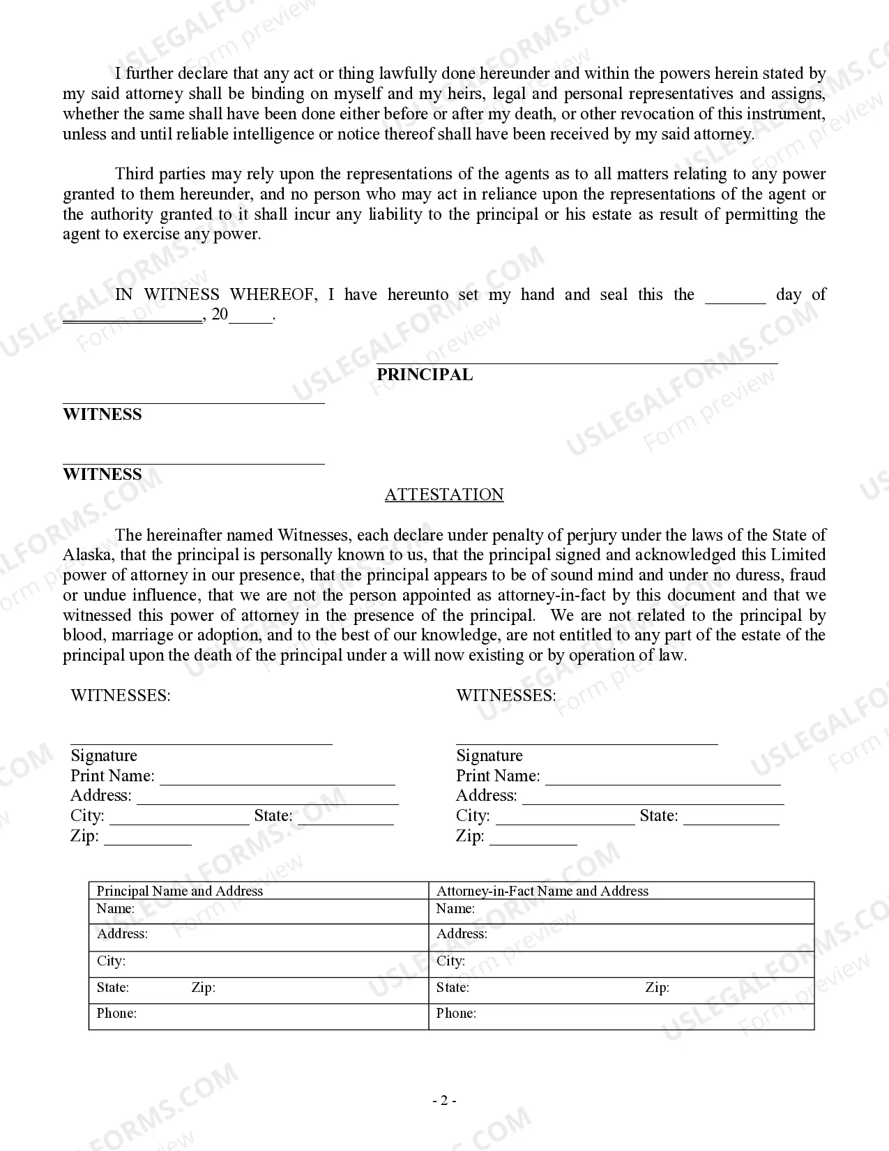 Preview Limited Power of Attorney for Stock Transactions and Corporate Powers