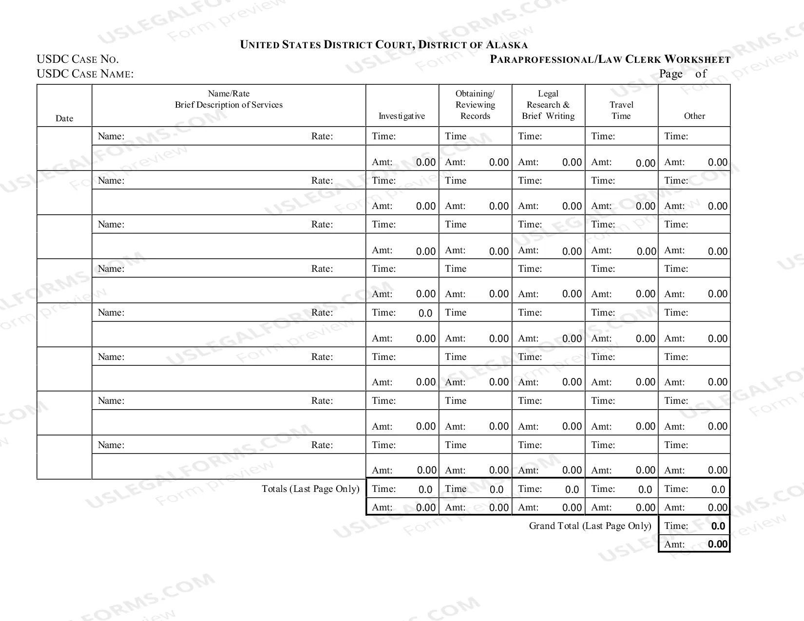 Preview Paraprofessional Worksheet