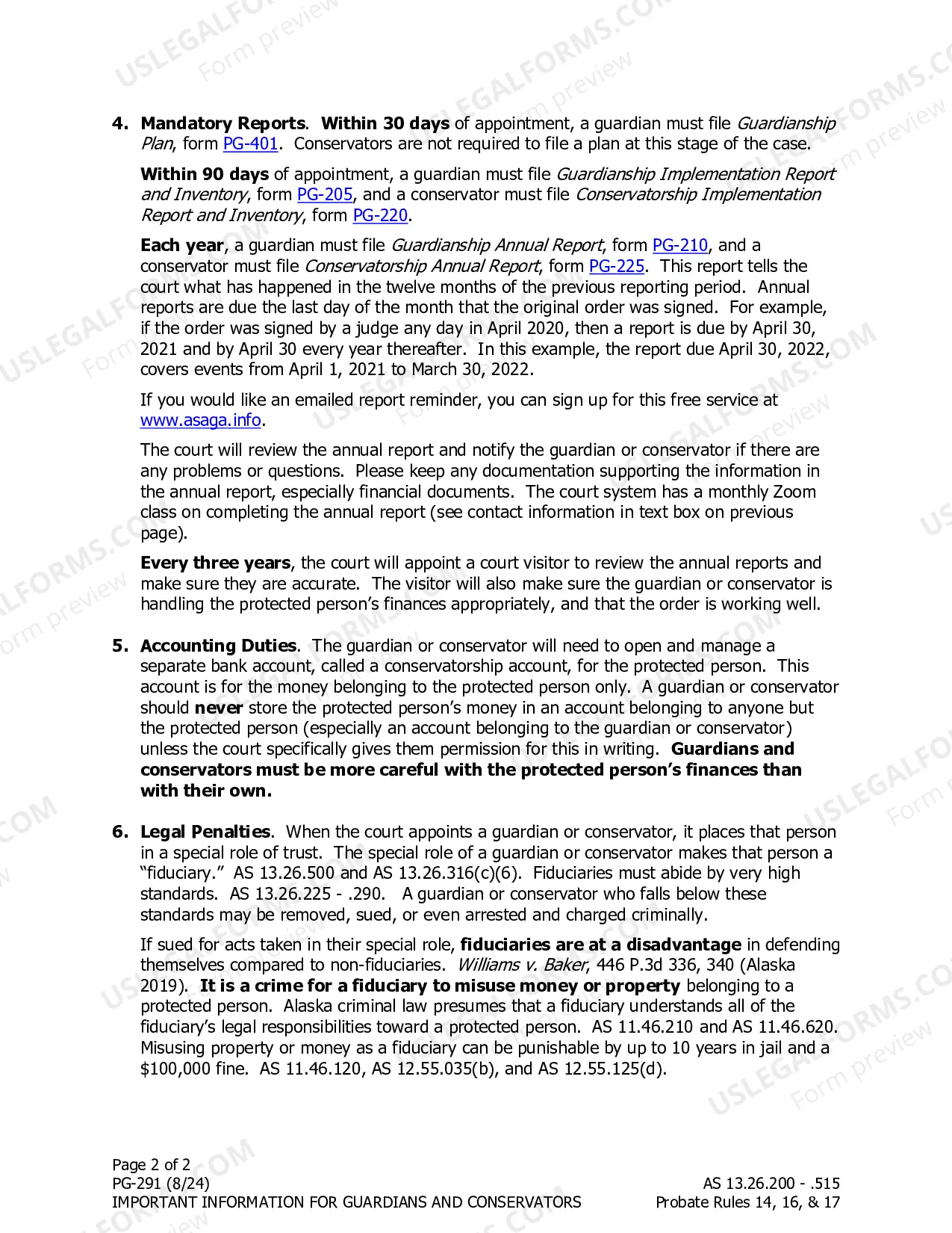 Preview Important Information for Guardians and Conservators