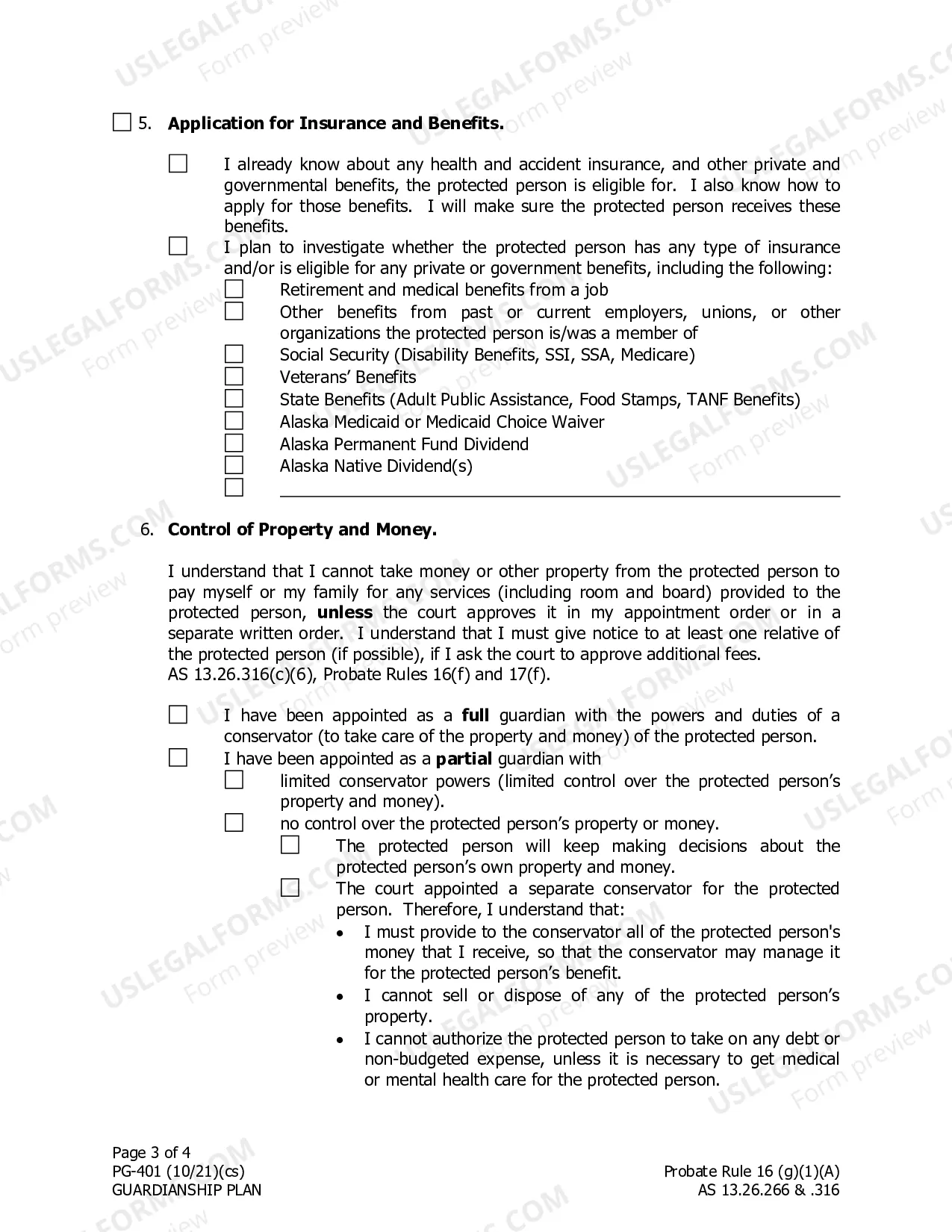 Preview Guardianship Plan