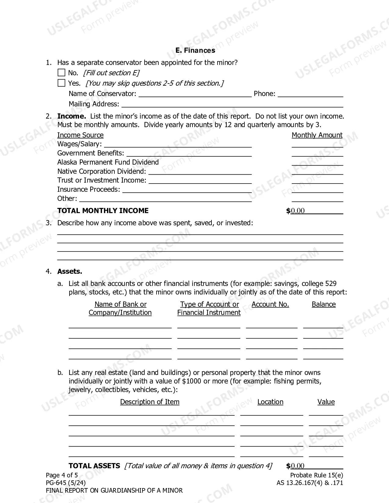 Preview Final Report - Guardianship of a Minor
