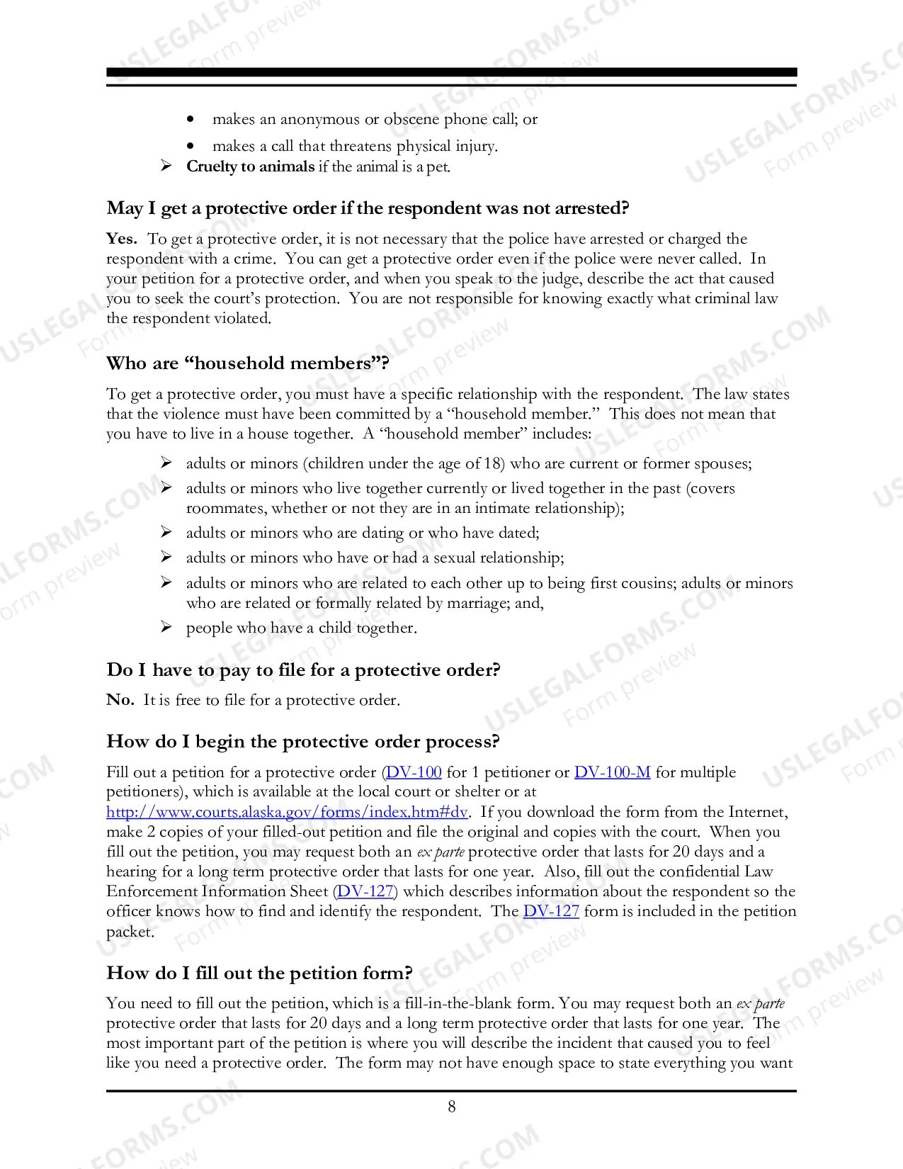 Preview How to Represent Yourself in Alaska's Domestic Violence Protective Order Process