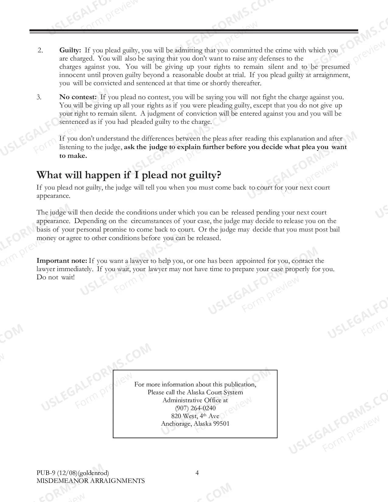 Preview Misdemeanor Arraignments: Answers to Some Common Questions