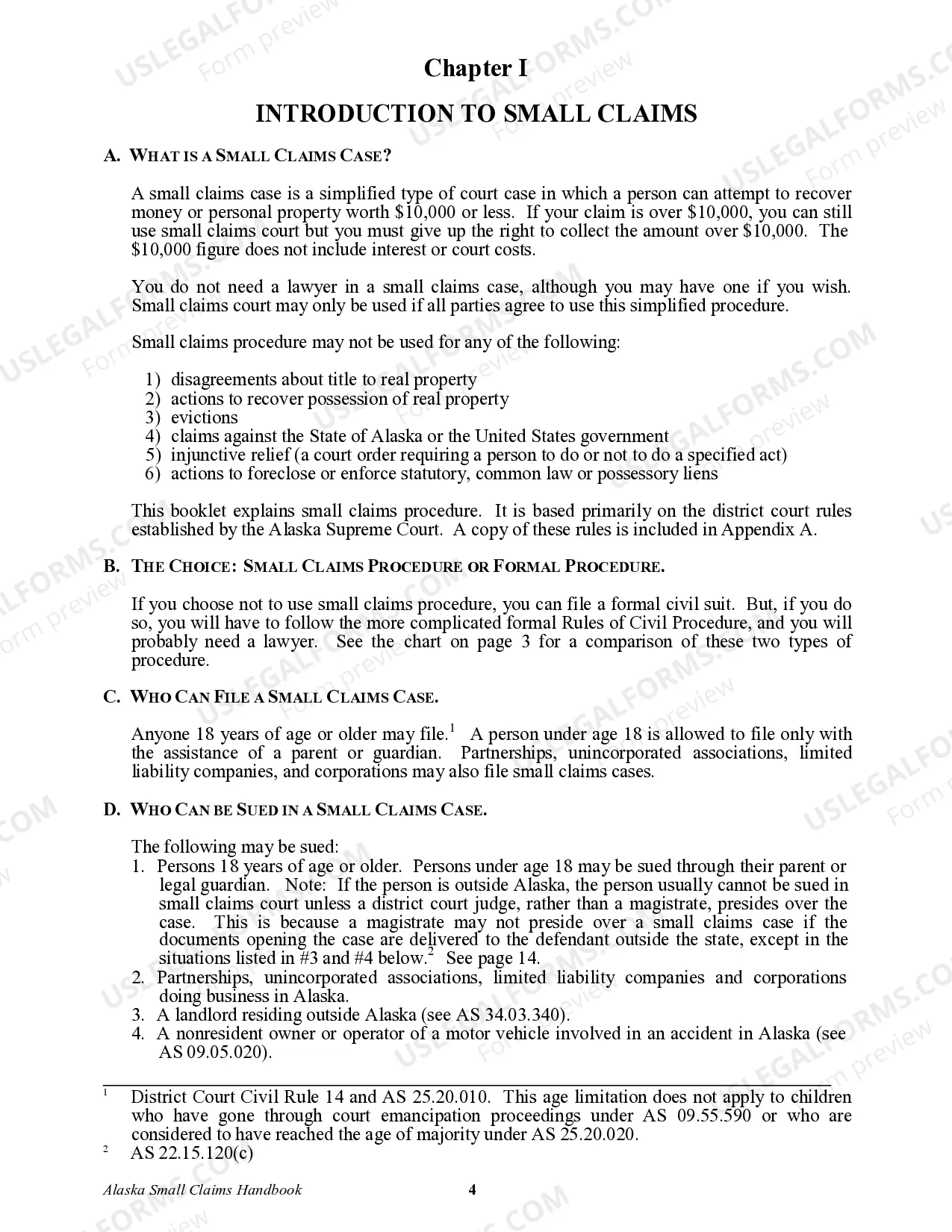Preview Small Claims Handbook