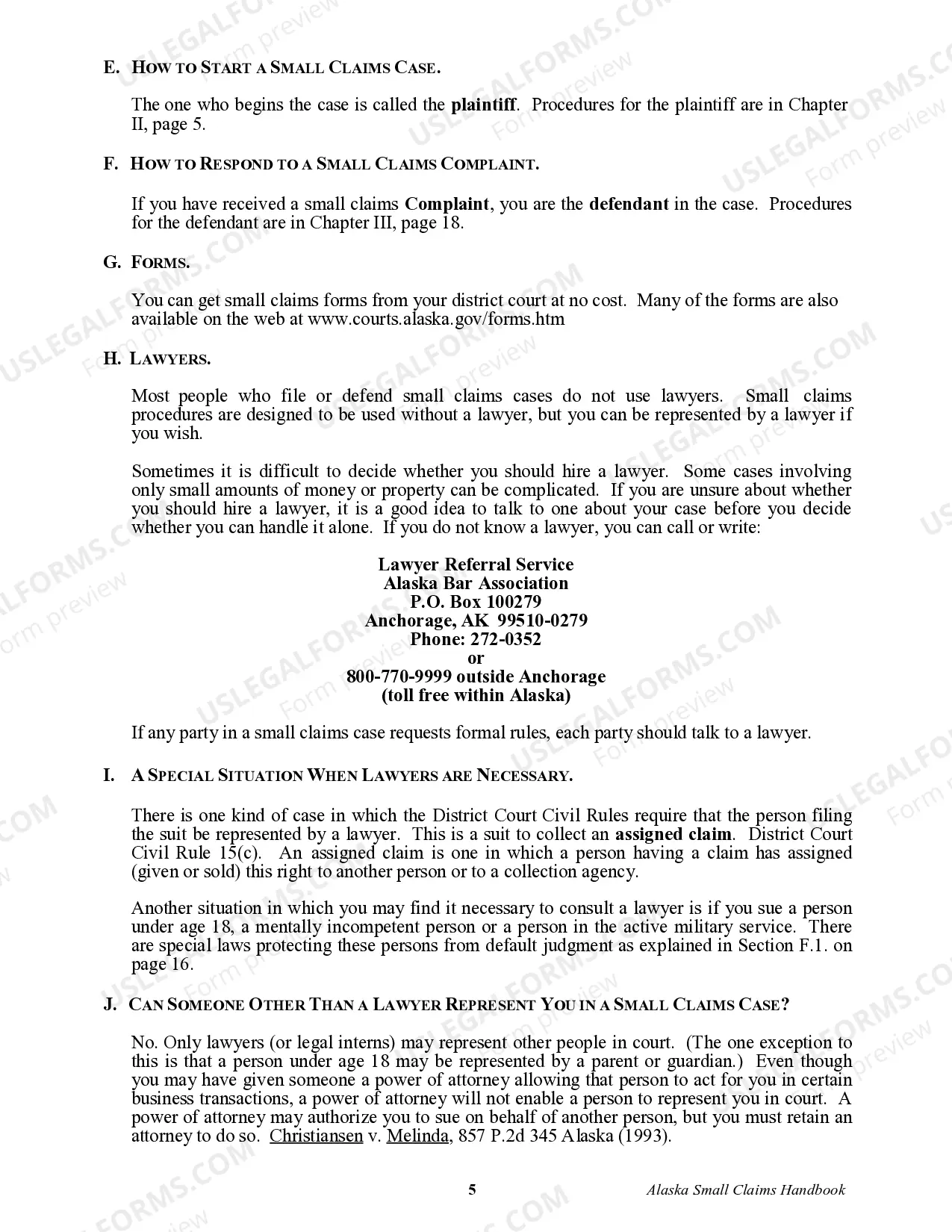 Preview Small Claims Handbook