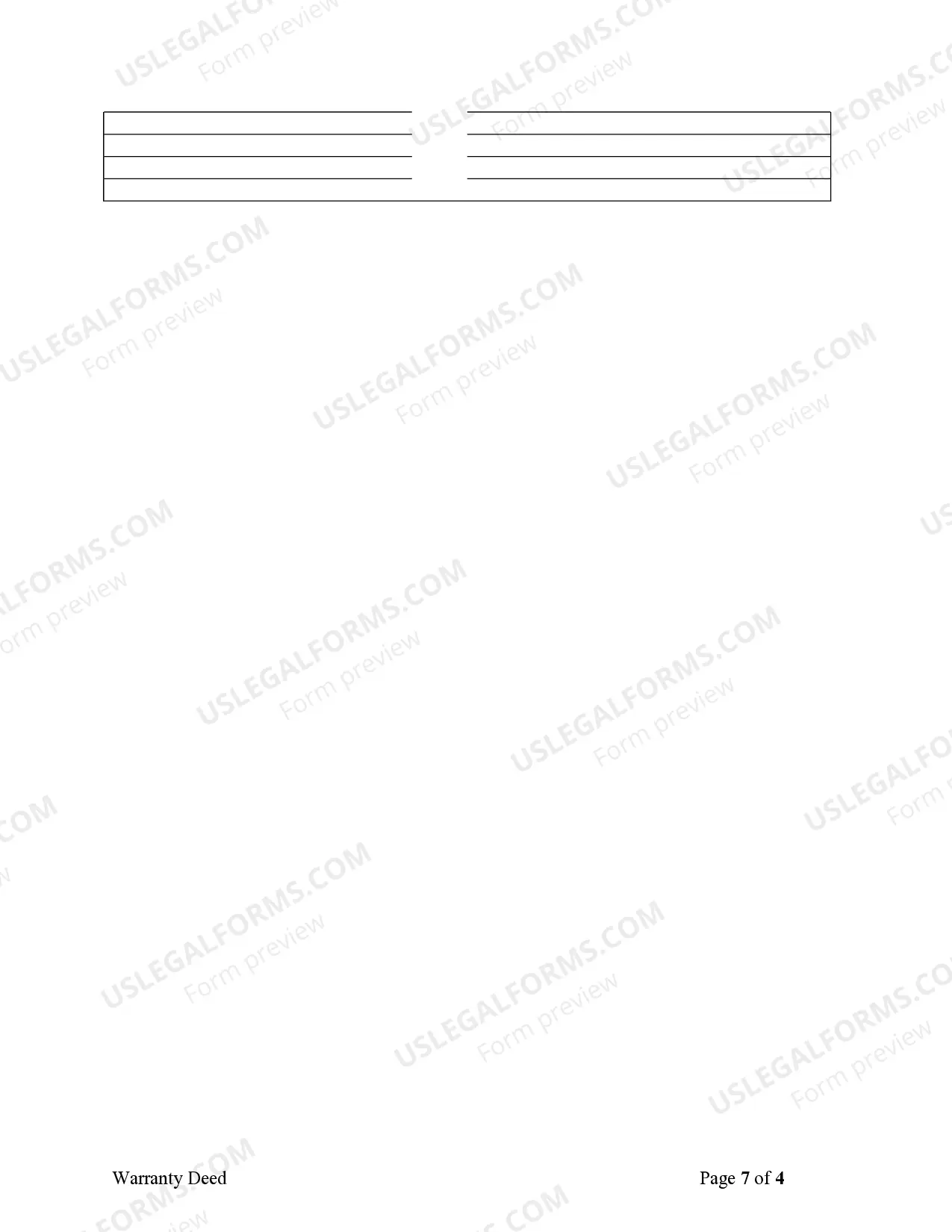 Preview Warranty Deed for Husband and Wife Converting Property from Tenants in Common to Joint Tenancy