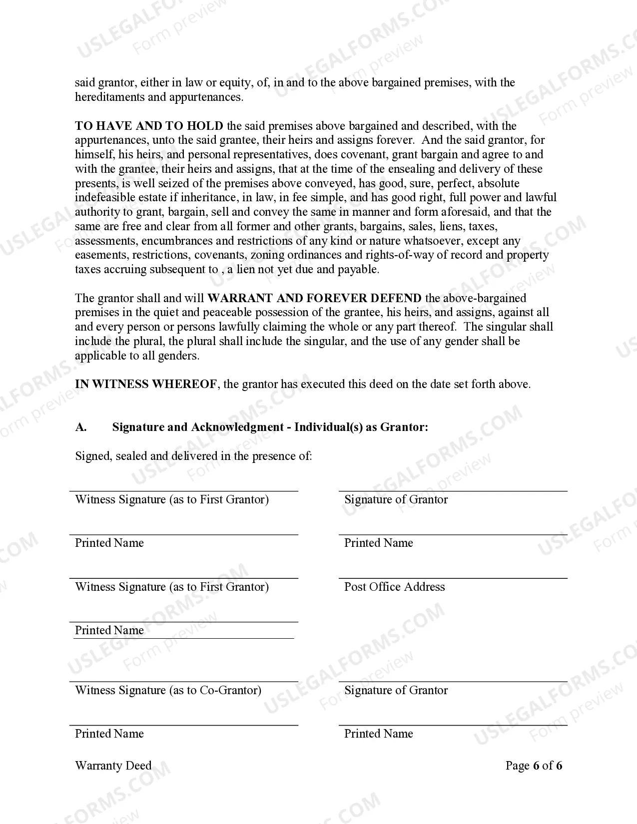 Preview Warranty Deed from Limited Partnership or LLC is the Grantor, or Grantee