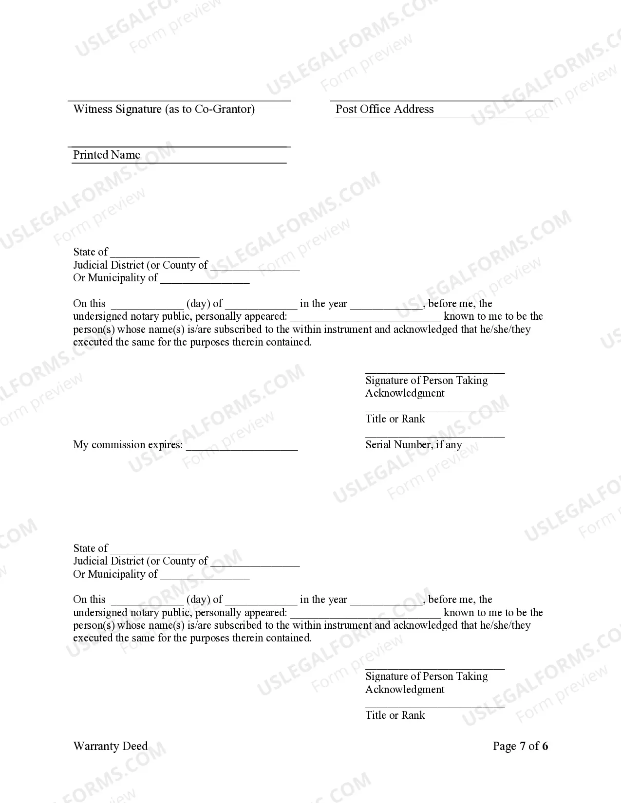 Preview Warranty Deed from Limited Partnership or LLC is the Grantor, or Grantee
