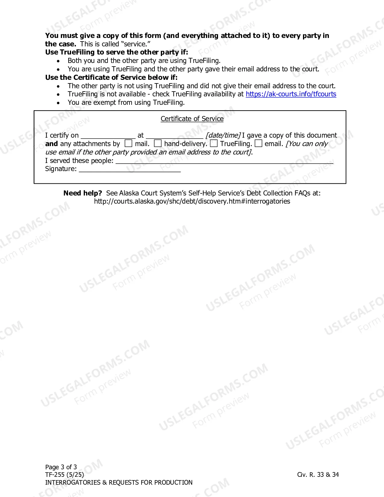 Preview Interrogatories and Requests for Production