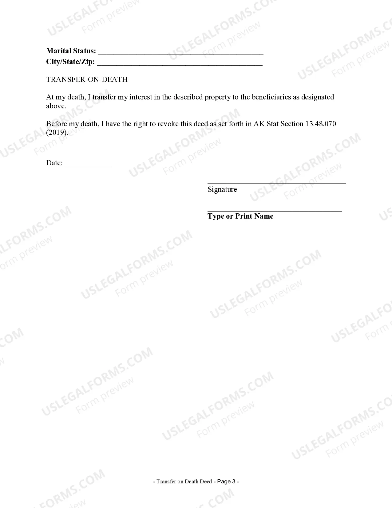 Preview Transfer on Death Deed or TOD - Beneficiary Deed for Individual to Two Individuals