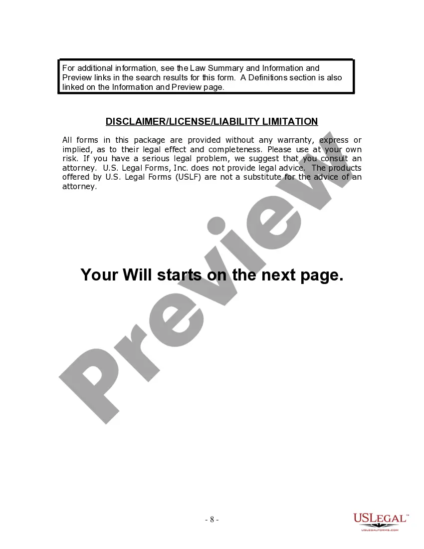 Preview Last Will and Testament for Divorced and Remarried Person with Mine, Yours and Ours Children