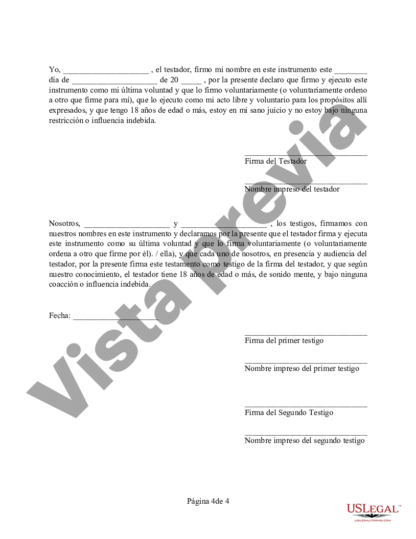 Alaska Codicilo Al Formulario De Testamento Para Enmendar Su Testamento 