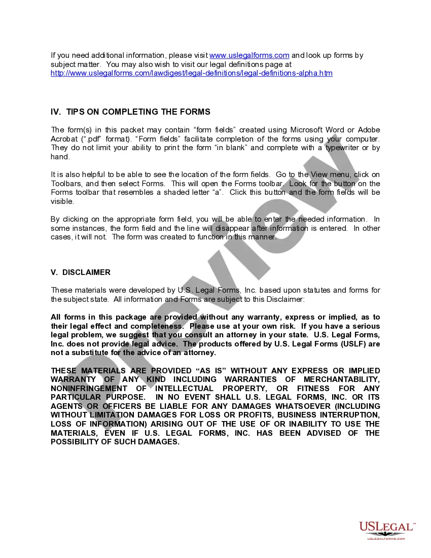 Preview Alabama Legal Guardianship Forms Package