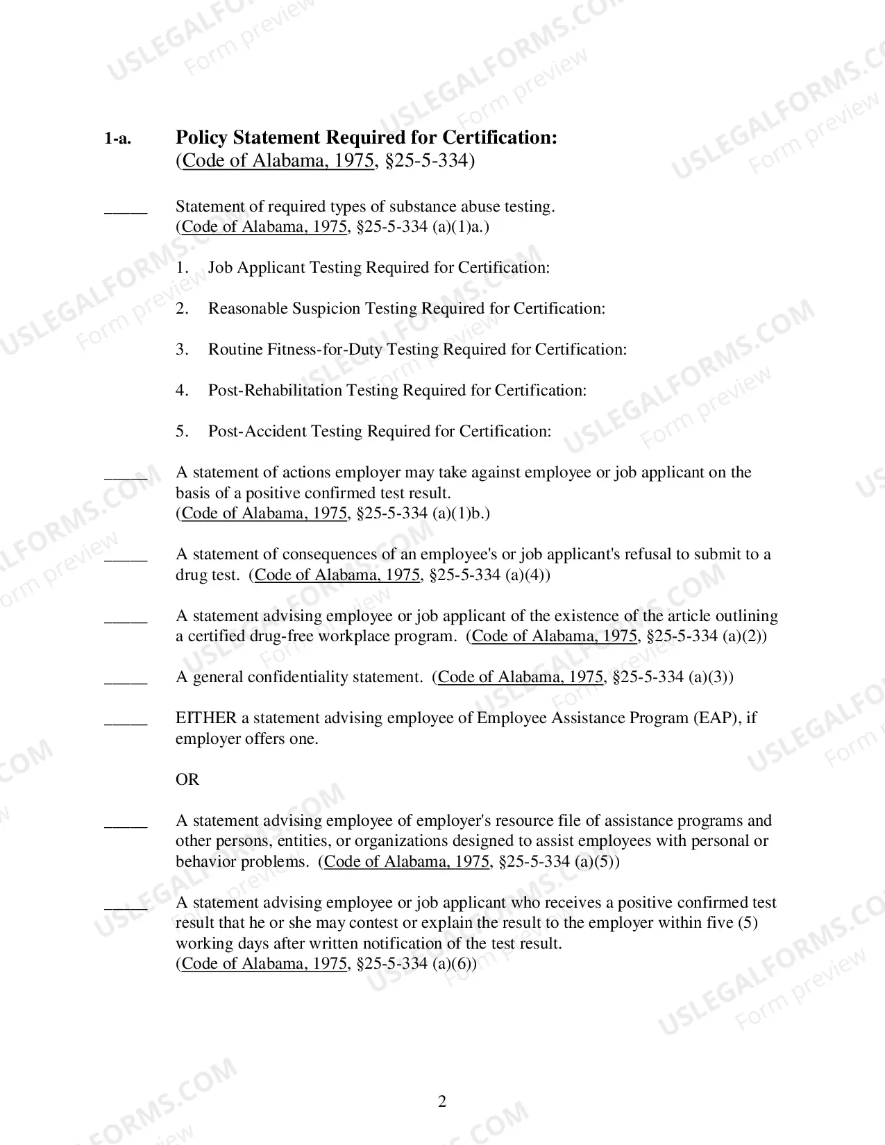 Preview Application For Certification of Drug Free Workplace Premium Credit Program