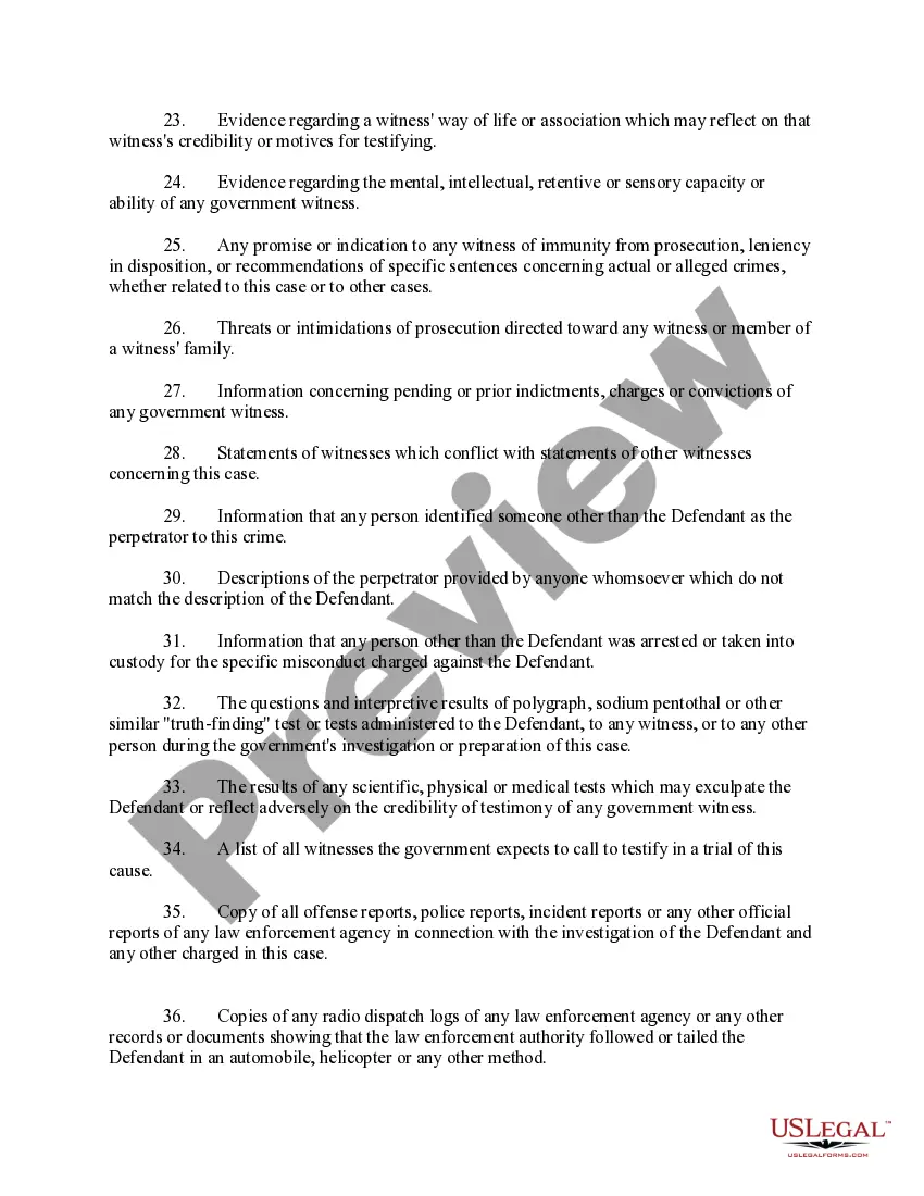 Get Motion For Production and Disclosure Preview Motion For Production and Disclosure