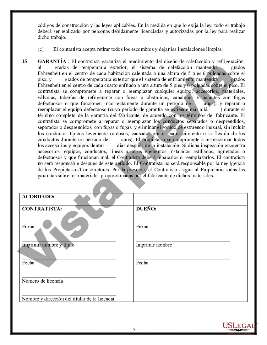 Preview Contrato HVAC para contratista