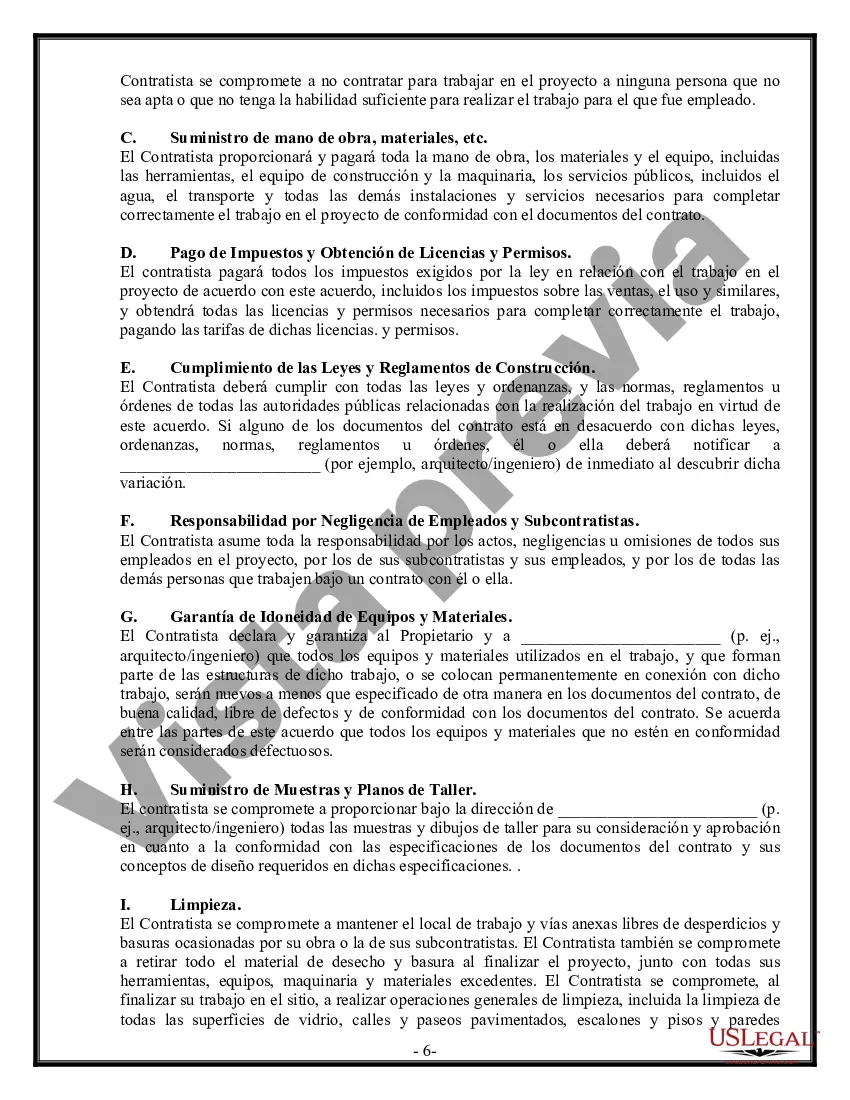 Preview Contrato Comercial para Contratista