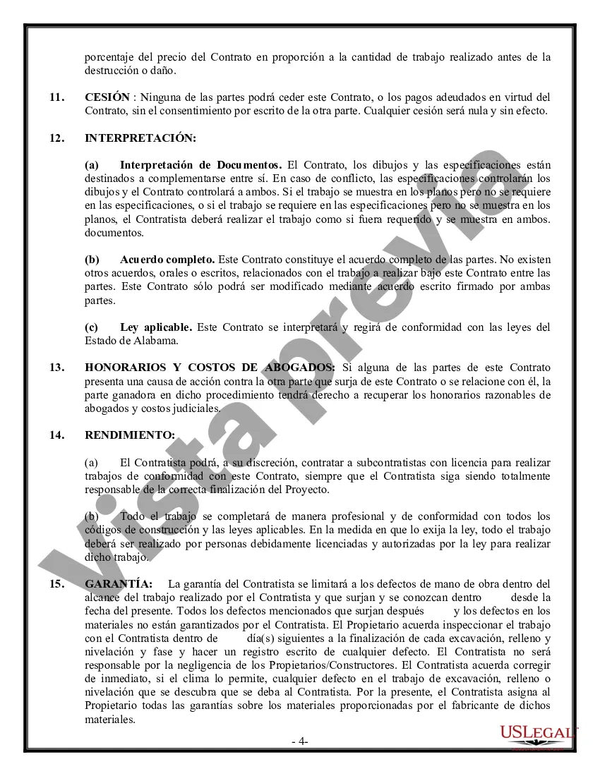 Preview Contrato de excavadora para contratista