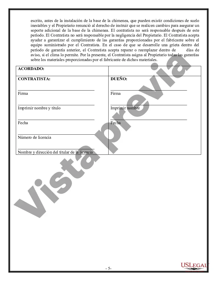 Preview Contrato de Fundación para Contratista