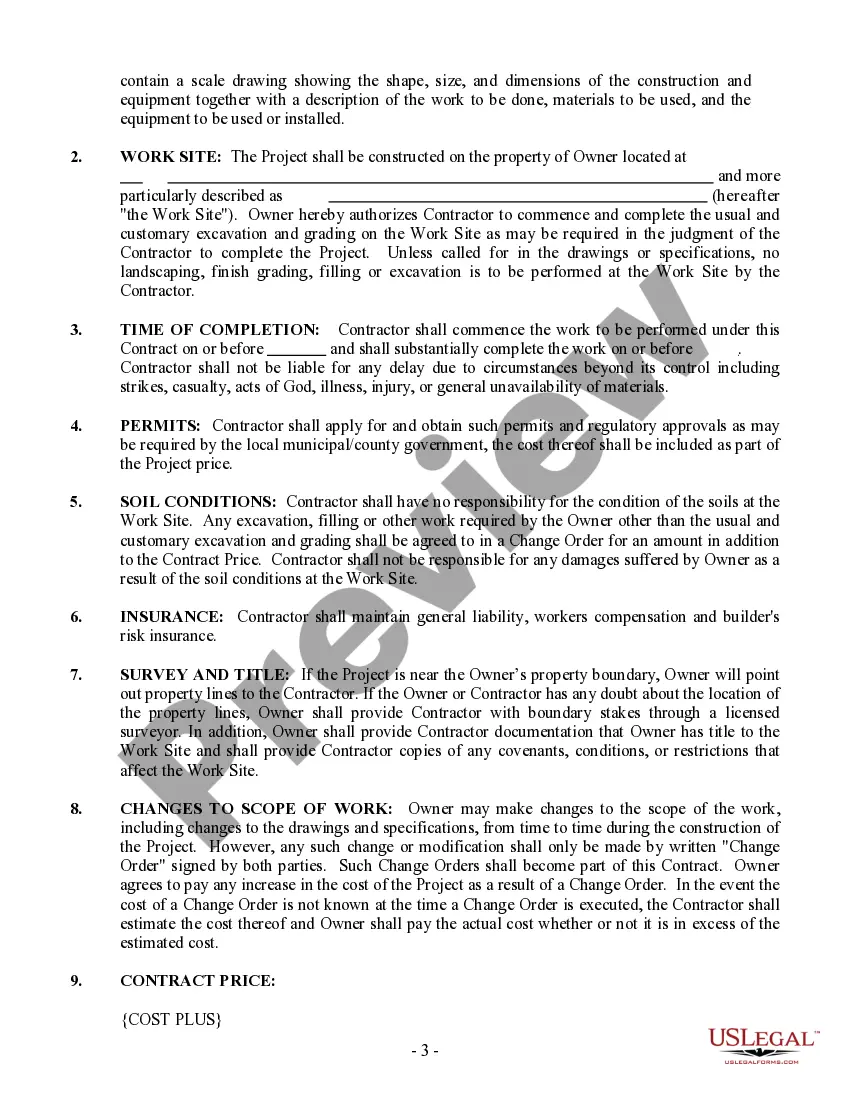 Preview Plumbing Contract for Contractor