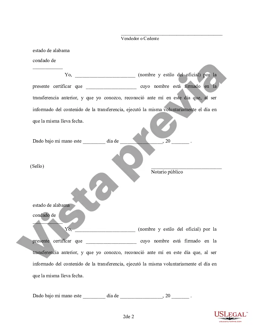 Preview Cesión del contrato de escritura por parte del vendedor