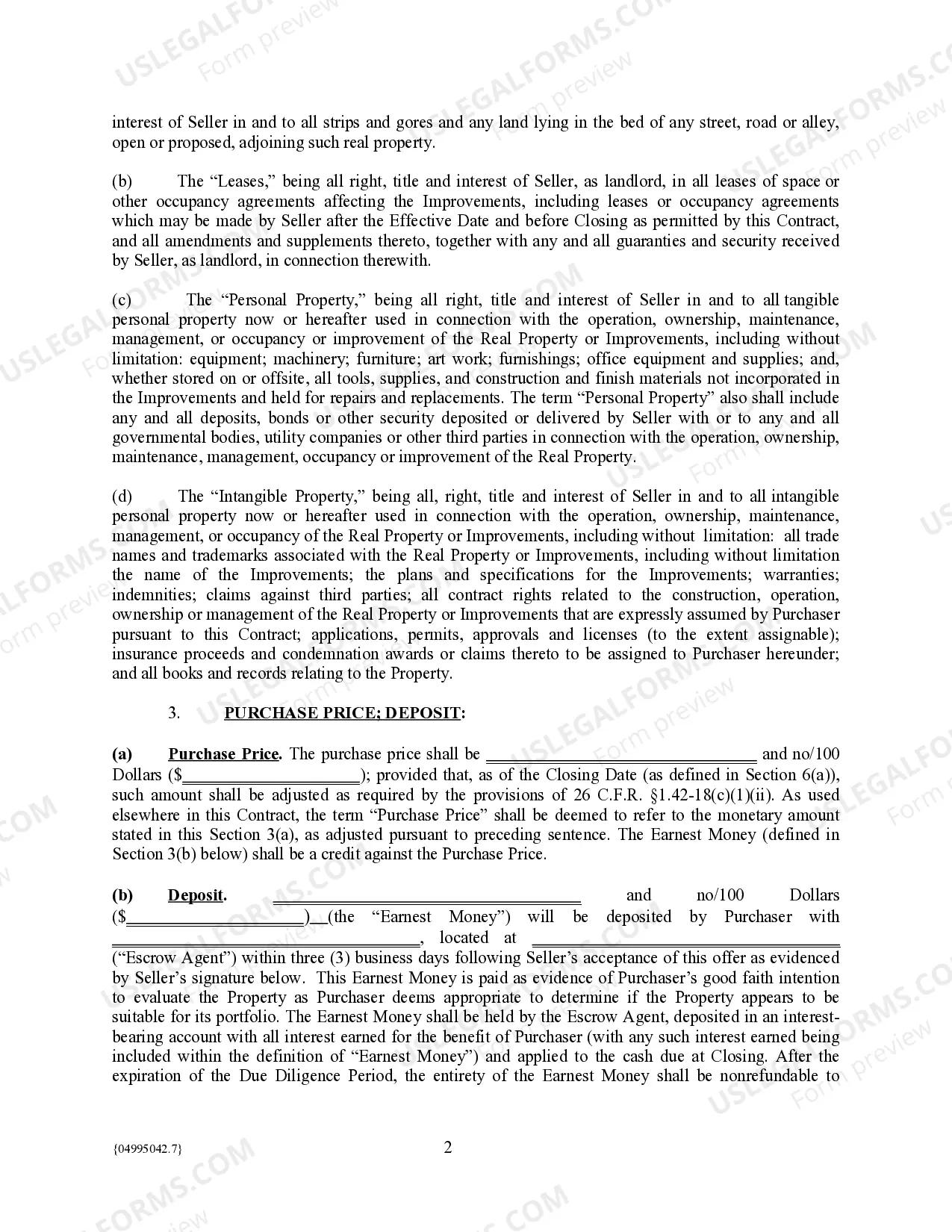 Preview Qualified Contract for Sale of Real Property