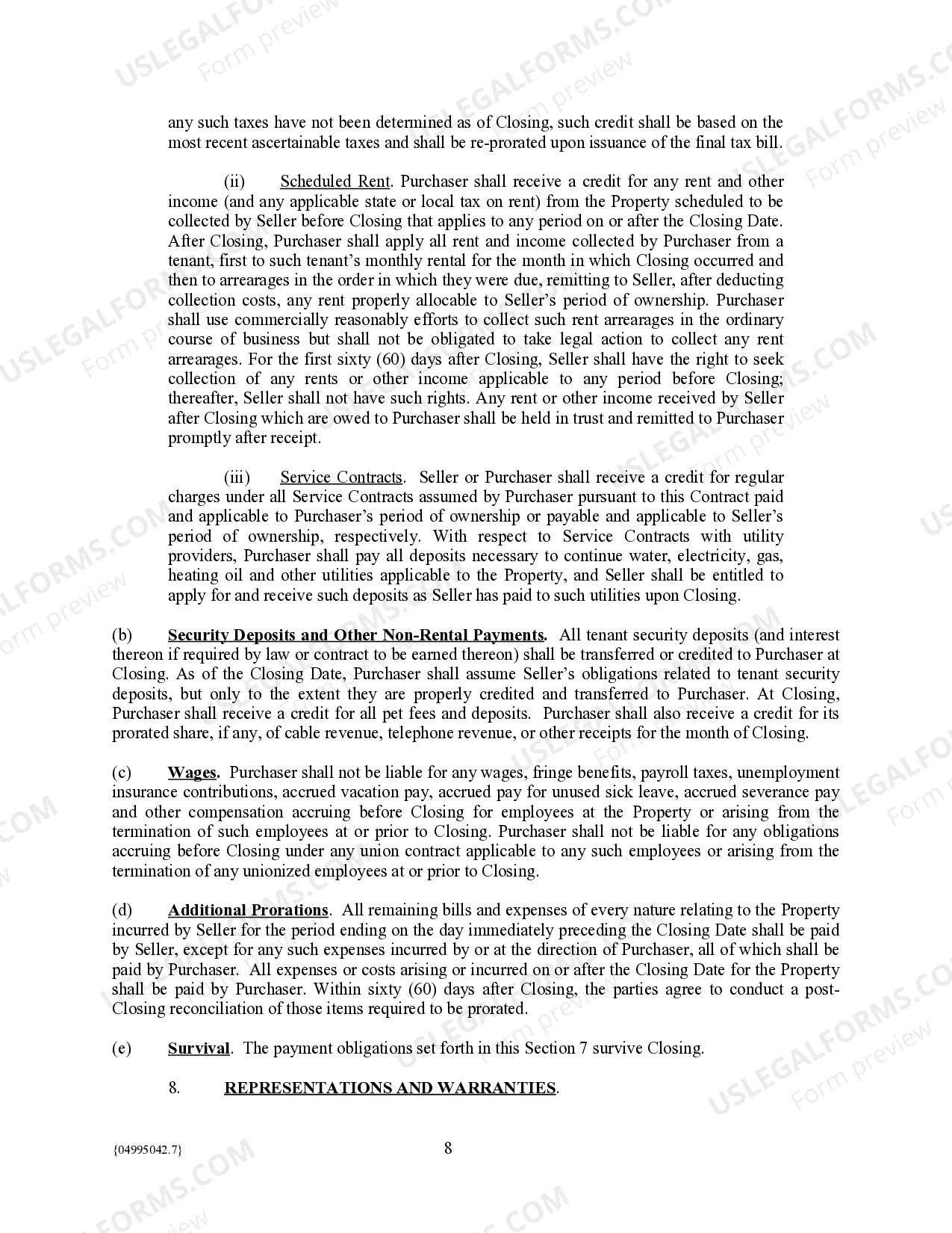 Preview Qualified Contract for Sale of Real Property