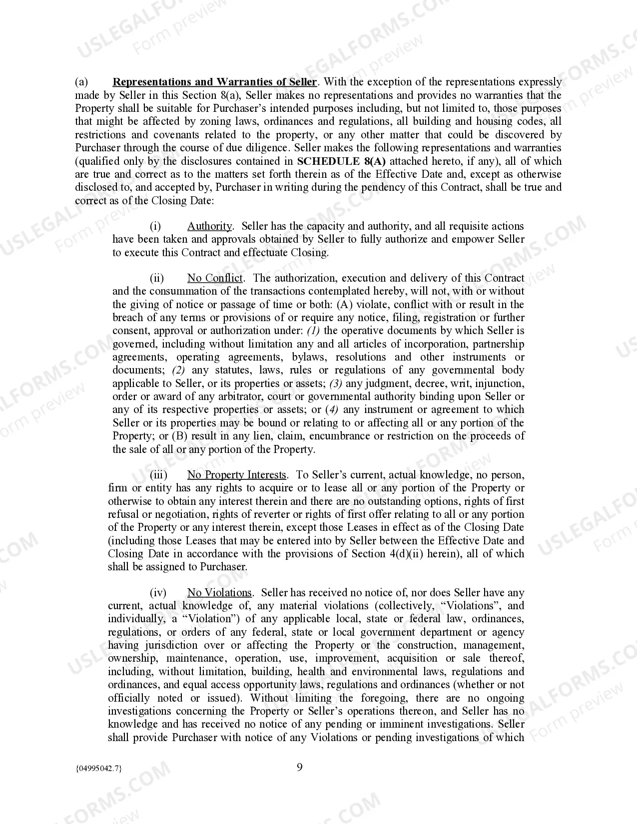 Preview Qualified Contract for Sale of Real Property