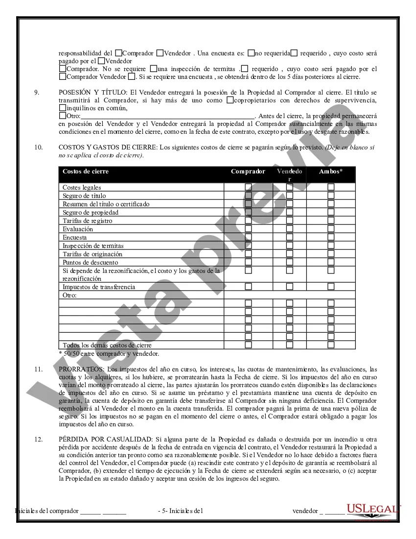 Preview Contrato de Compraventa de Bienes Inmuebles sin Corredor para Acuerdo de Venta de Casa Residencial