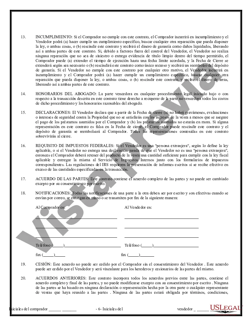Preview Contrato de Compraventa de Bienes Inmuebles sin Corredor para Acuerdo de Venta de Casa Residencial