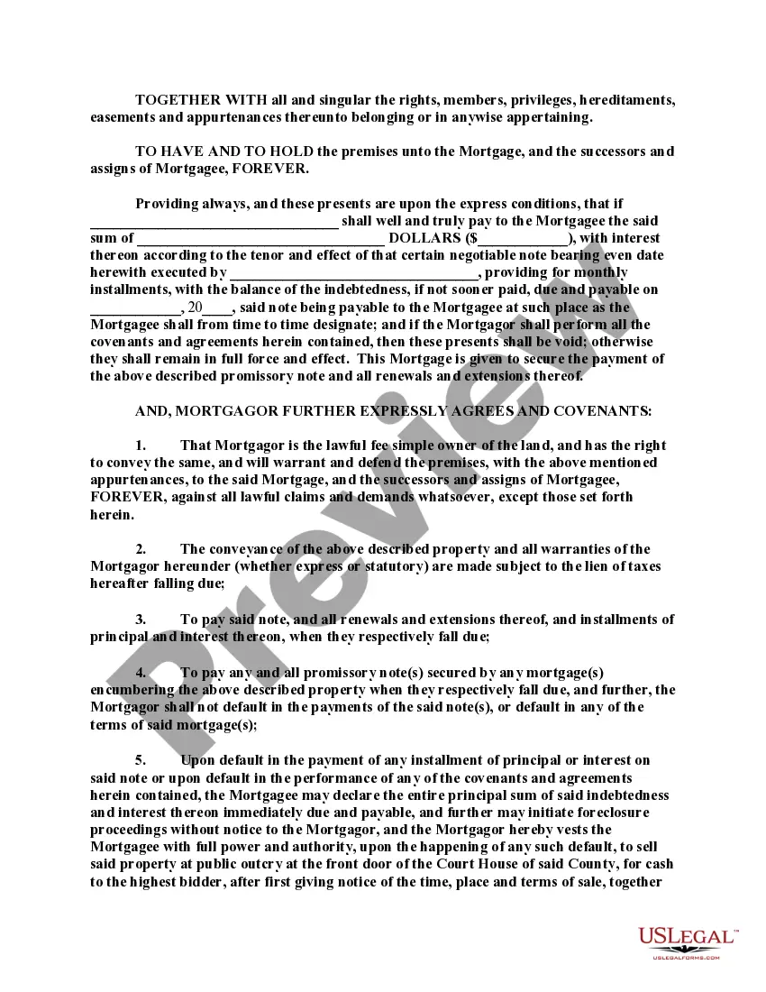 Preview Additional Collateral and Accommodation Mortgage