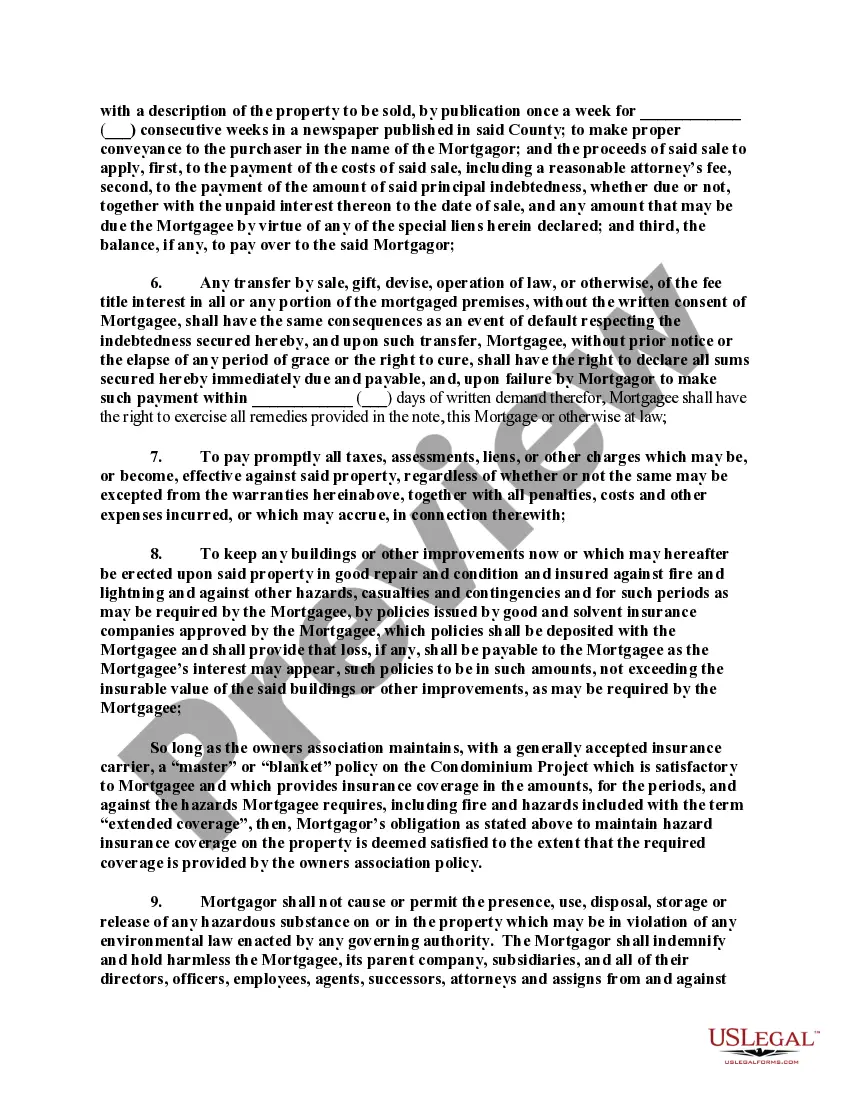 Preview Additional Collateral and Accommodation Mortgage