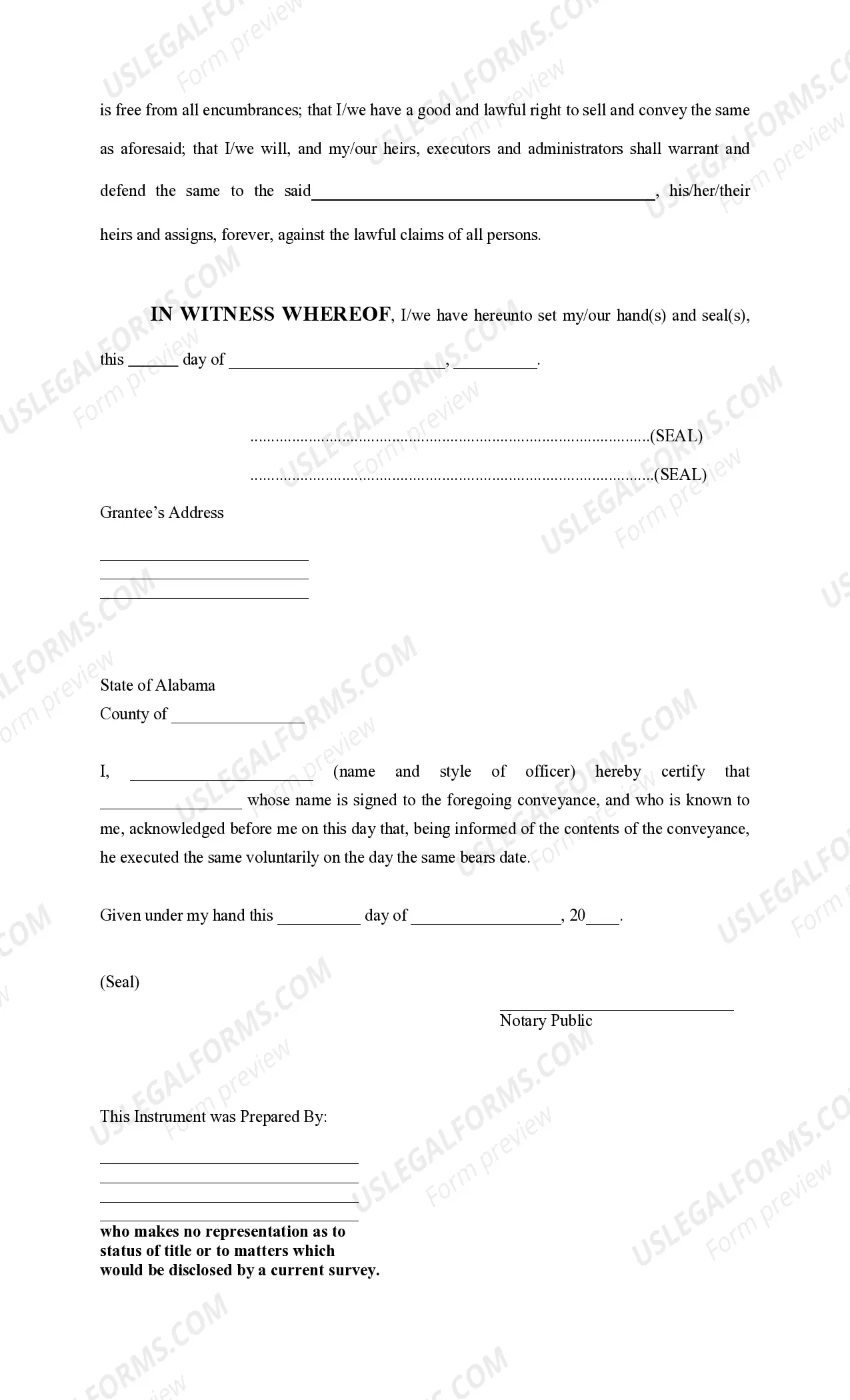 Preview Deed Reserving Life Estate and Lifetime Timber and Mineral Rights - Transfer