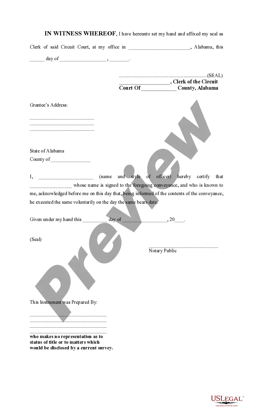 Get Clerk's Deed Preview Clerk's Deed