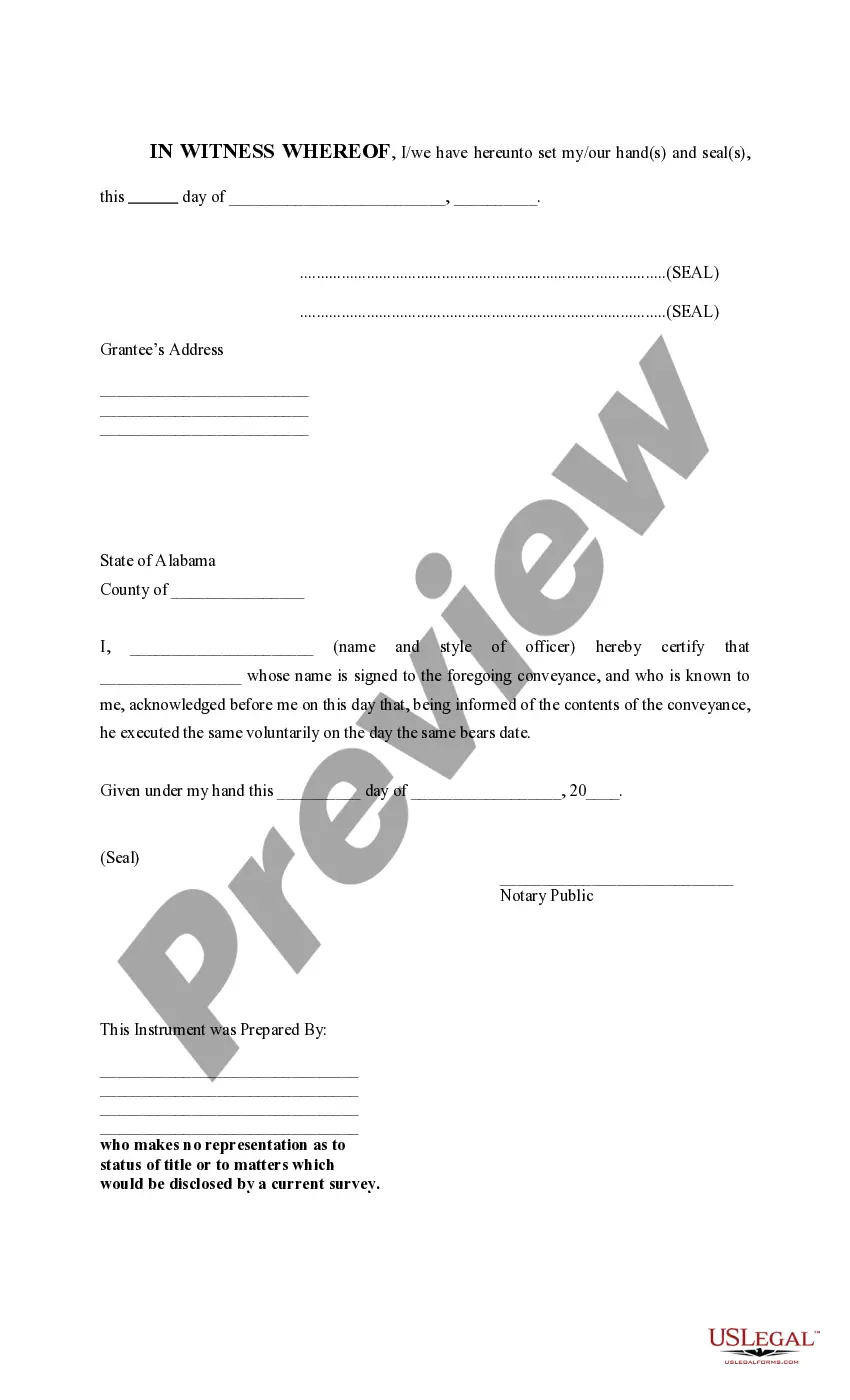 Preview Three-Way Survivorship Deed