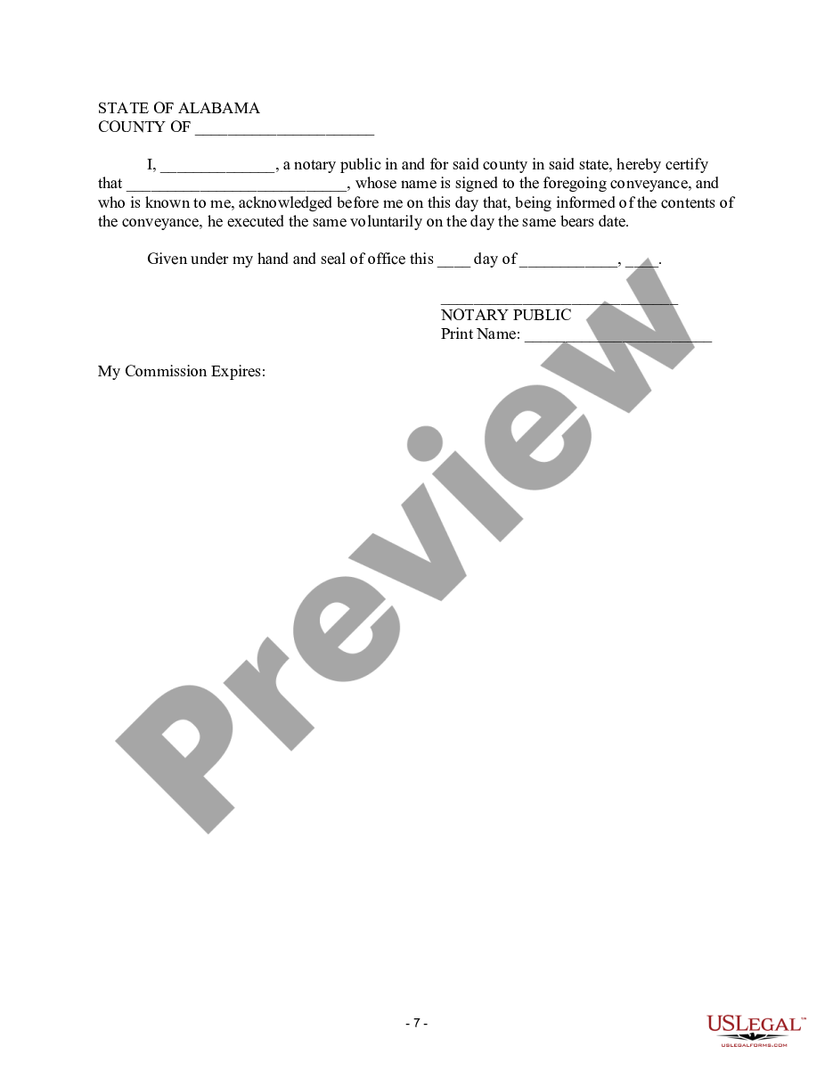 page 6 Alabama Prenuptial Premarital Agreement with Financial Statements preview