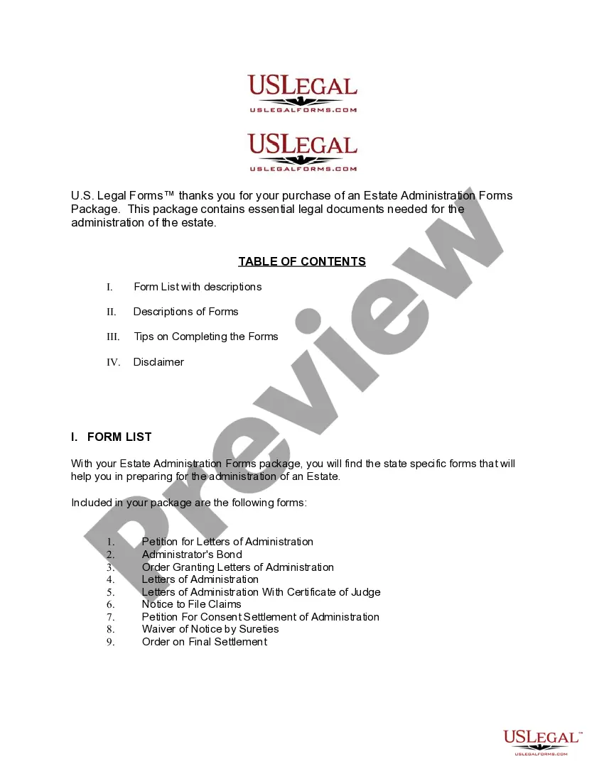 Get Alabama Estate Administration Forms Package Preview Alabama Estate Administration Forms Package