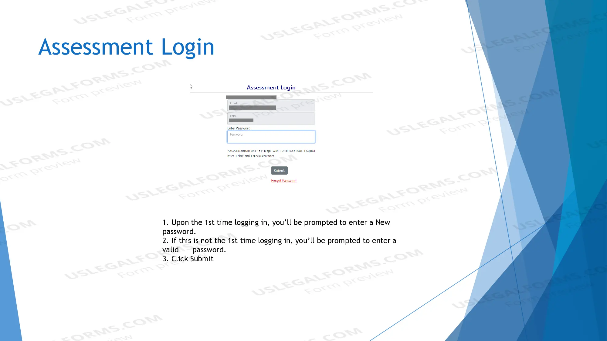 Preview WC Assessment Form (Instructions)