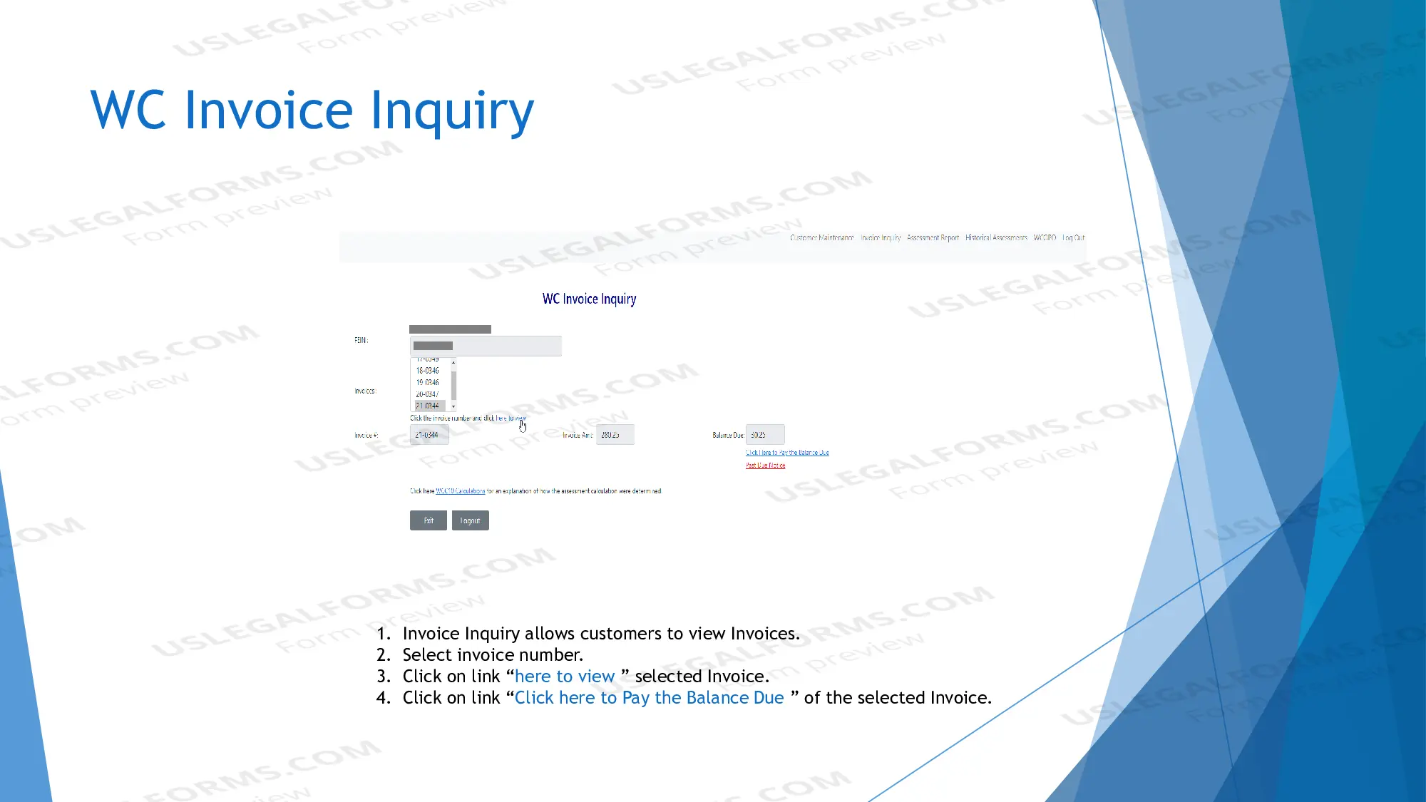Preview WC Assessment Form (Instructions)
