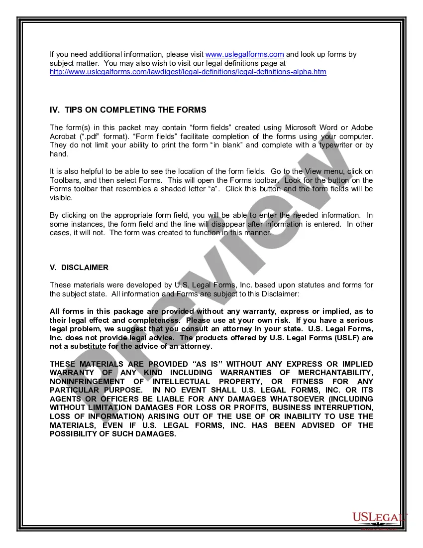 Preview Alabama Wills Forms Package