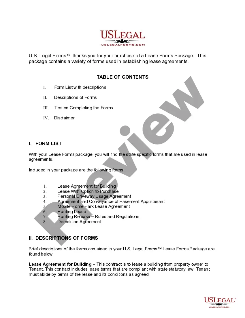 Get Alabama Leases Forms Package Preview Alabama Leases Forms Package