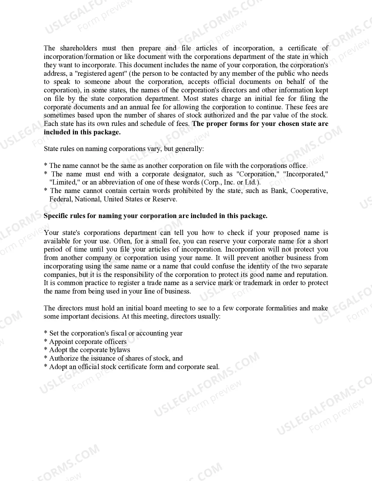 Preview Alabama Business Incorporation Package to Incorporate Corporation