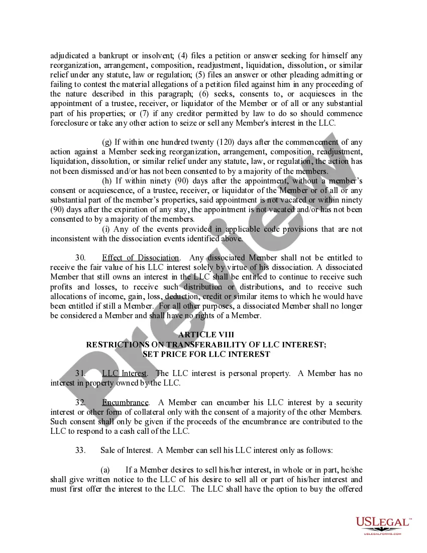 Get Limited Liability Company LLC Operating Agreement Preview Limited Liability Company LLC Operating Agreement