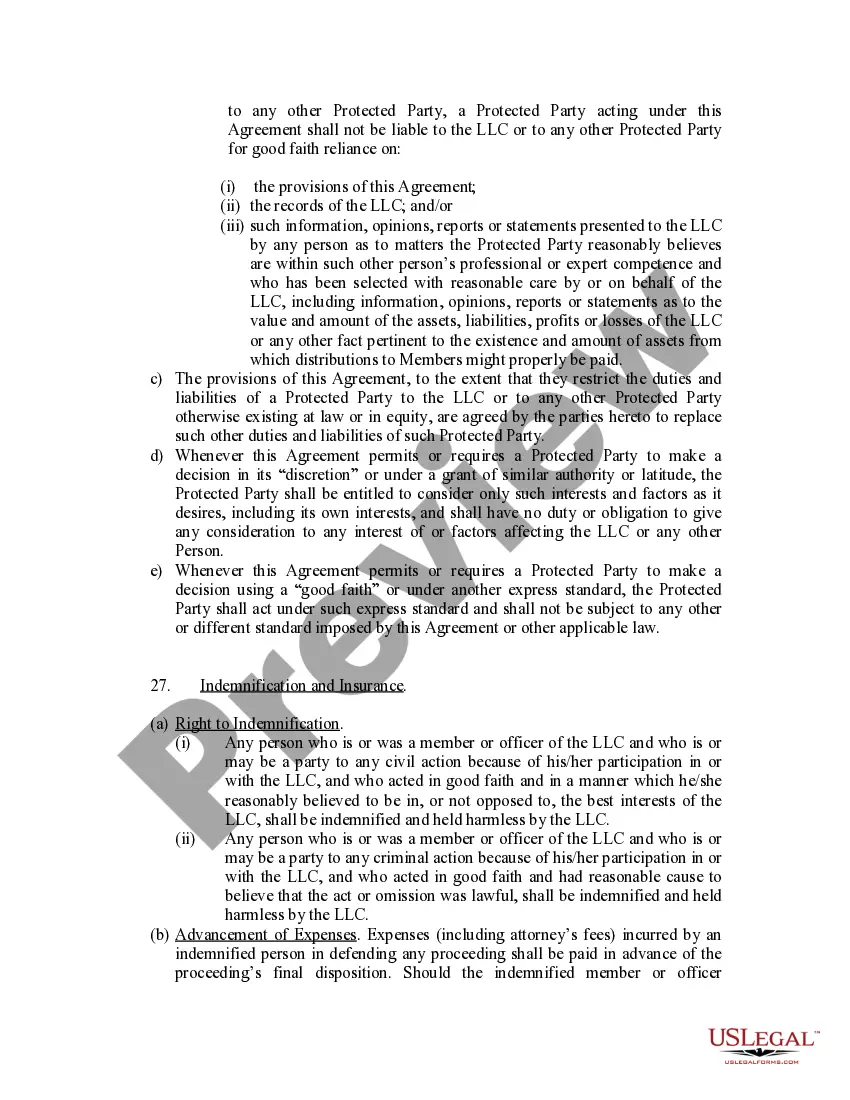 Get Limited Liability Company LLC Operating Agreement Preview Limited Liability Company LLC Operating Agreement
