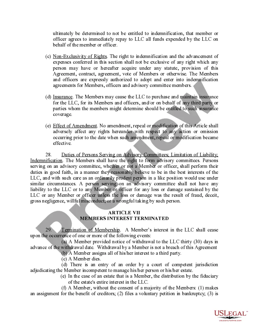 Get Limited Liability Company LLC Operating Agreement Preview Limited Liability Company LLC Operating Agreement