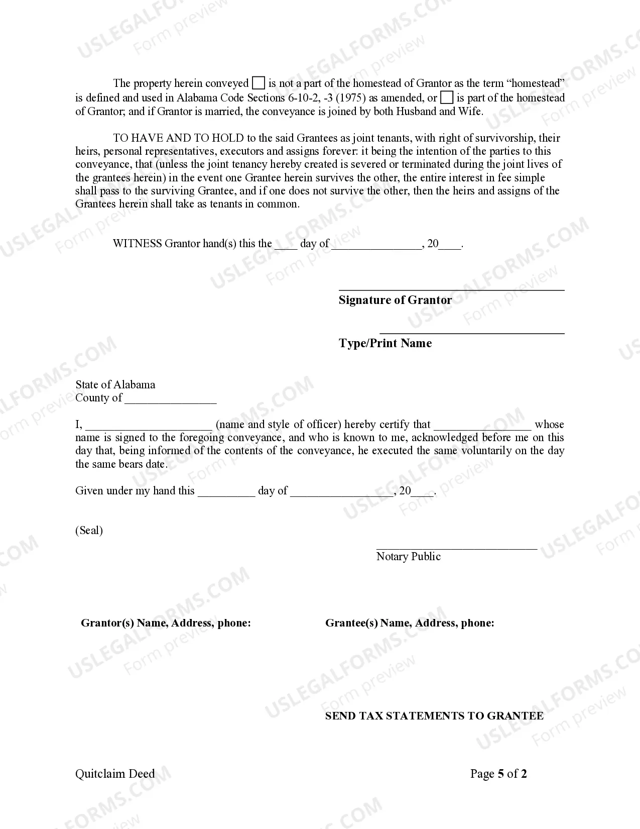 Preview Quitclaim Deed from Individual to Husband and Wife