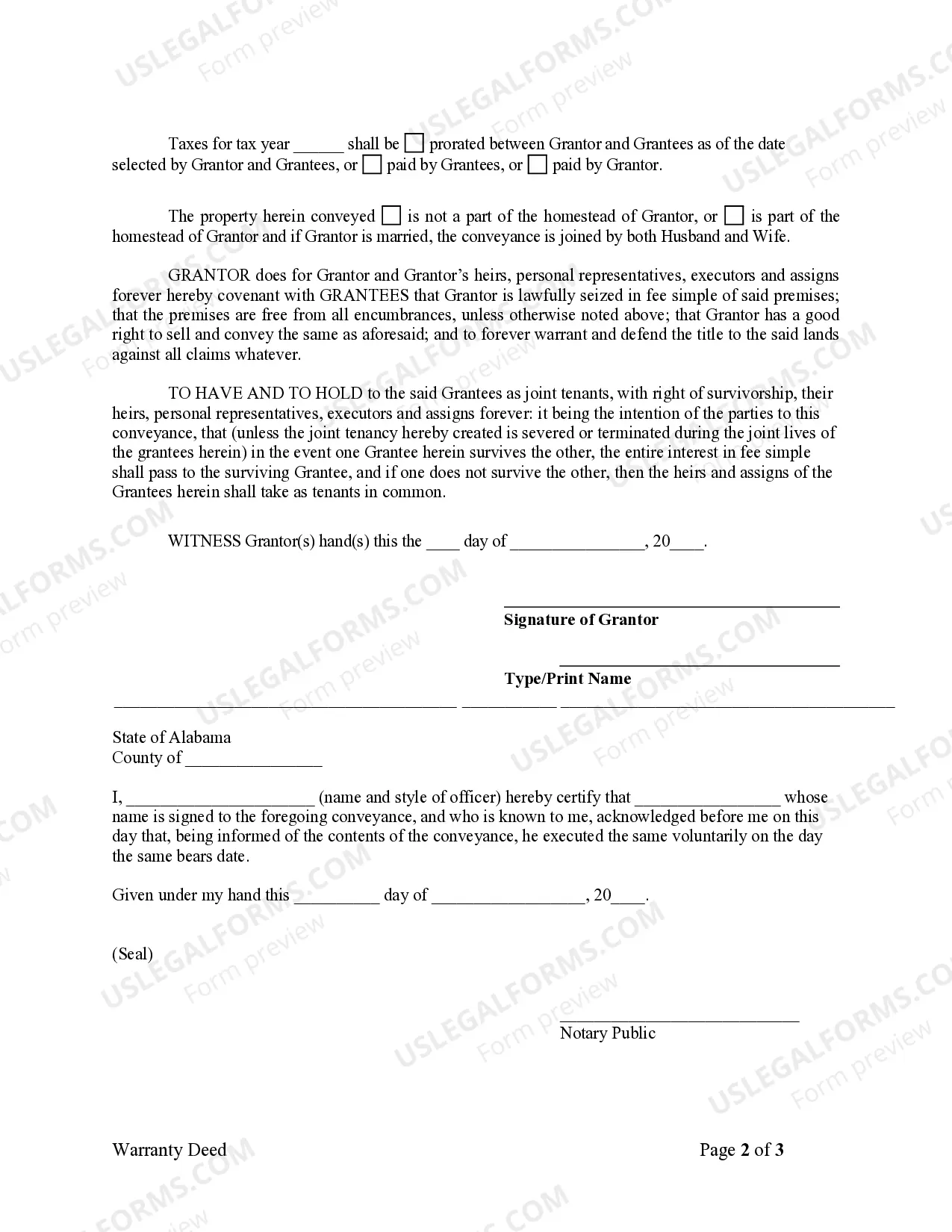 Preview Warranty Deed from Individual to Husband and Wife